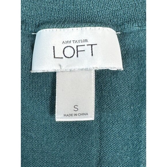 ANN‎ TAYLOR LOFT V-Neck Pima Cotton Sweater Women's Small 3/4 sleeve - Picture 6 of 7
